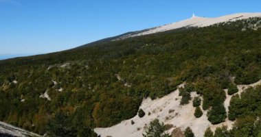 Güneyden Mont Ventoux Zirvesi, Vaucluse Bölümü, Provence, Fransa