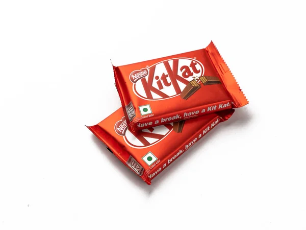 アッサム インド 2020年8月15日 Kitkatチョコレートバー絶縁ストック画像 — ストック写真
