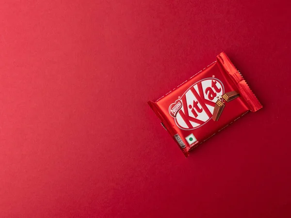 Assam India Agustus 2020 Kitkat Chocolate Bar Isolated Stock Image — Stok Foto