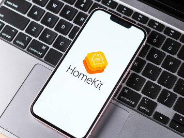 Batı Bangal, Hindistan - 20 Şubat 2023: Telefon ekranında Apple HomeKit.