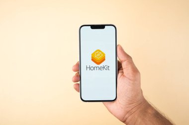 Batı Bangal, Hindistan - 20 Şubat 2023: Telefon ekranında Apple HomeKit.