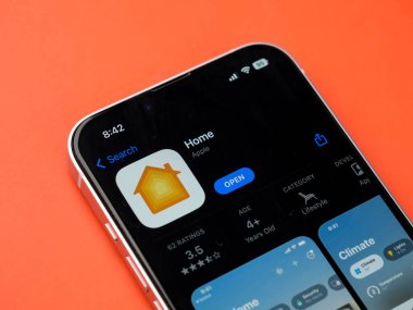 Batı Bangal, Hindistan - 20 Şubat 2023: Telefon ekranında Apple HomeKit.