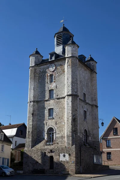 Saint Riquier France Avril 2023 Vue Extérieure Ancien Clocher Saint — Photo