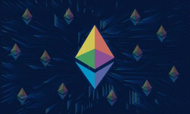 ethereum-eth sanal para birimi resimleri. 3d illüstrasyon.