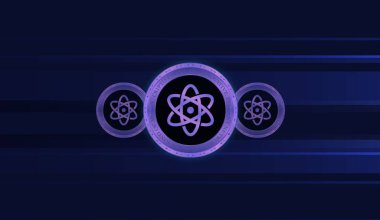  proton-xpr sanal para birimi logosu. 3d illüstrasyon.