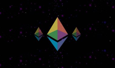 ethereum-eth sanal para birimi resimleri. 3d illüstrasyon.