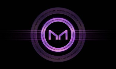 maker-mkr sanal para birimi resimleri. 3d illüstrasyon