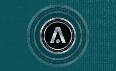 aion sanal para birimi görünümleri. 3d illüstrasyon