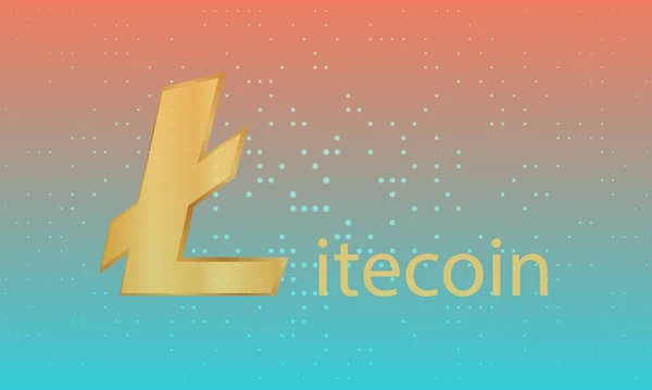 Vistas Litecoin Ltc Moneda Virtual Ilustración — Foto de Stock