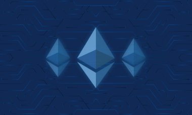 ethereum-eth sanal para birimi resimleri. 3d illüstrasyon.