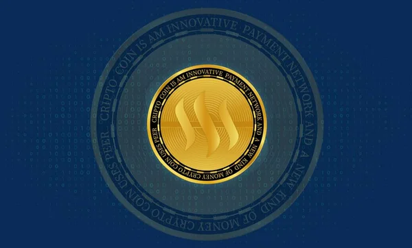 Steem Virtual Currency Images Illustration — стоковое фото