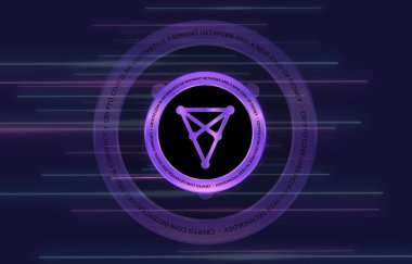 Chilic-chz sanal para birimi logosu. 3d illüstrasyon.