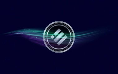 Binance usd-busd sanal para birimi resimleri. 3d illüstrasyon.