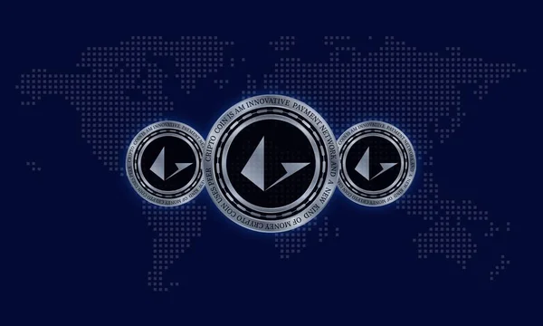 Loopring Lrc Imágenes Moneda Virtual Ilustraciones — Foto de Stock