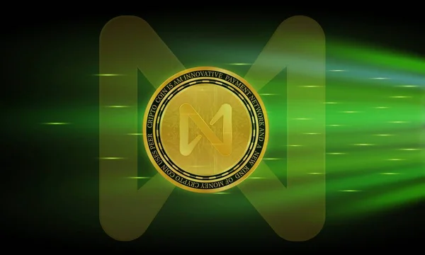 Protocol Coin Logo Digital Background Illustration Image — стоковое фото