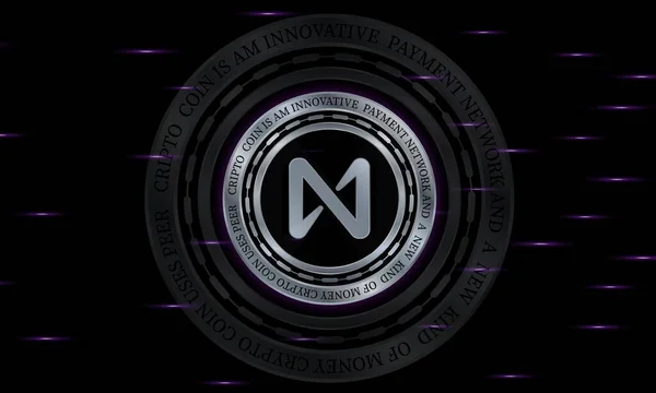 Protocol Coin Logo Digital Background Illustration Image — Photo