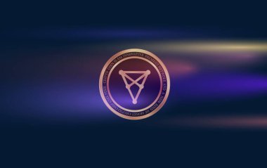 Chilic-chz sanal para birimi logosu. 3d çizimler.