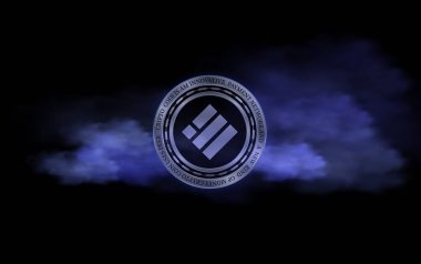  Binance usd-busd sanal para birimi resimleri. 3d illüstrasyon.