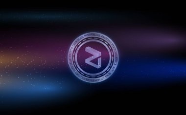 zilliqa-zil virtual currency images. 3d illustrations.