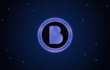 biconomy-bico para sanal para birimi görüntüleri. 3d illüstrasyon