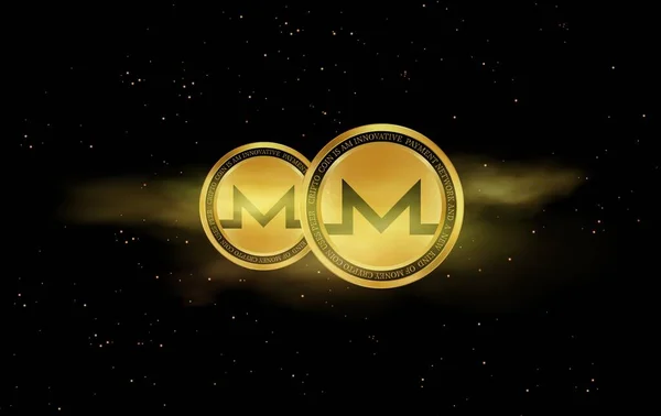 Monero Xmr仮想通貨画像 3Dイラスト — ストック写真