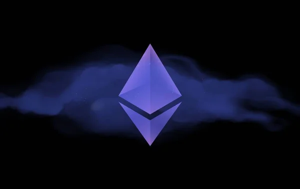 Etherum Eth仮想通貨画像 3Dイラスト — ストック写真