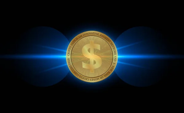 通貨のロゴ ドルの通貨のロゴ 3Dイラスト — ストック写真