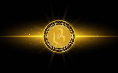 bant protokolü sanal para birimi görüntüleri. 3B illüstrasyon.