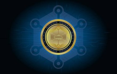 Storj sanal para birimi görüntüleri. 3d illüstrasyon.