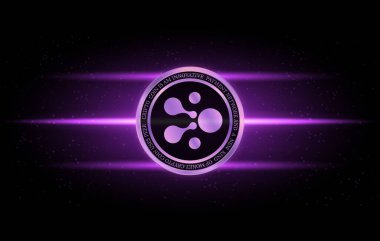 Dijital arka planda bir elf sanal para birimi görüntüsü. 3d illüstrasyon.