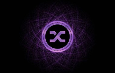 synthetix-snx sanal para birimi görüntüleri. 3d illüstrasyon.