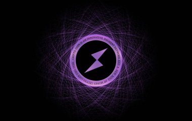 Thorchain rün sanal para birimi çizimi. 3d illüstrasyon