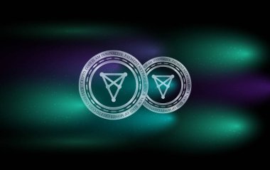 Chiliz-chz sanal para birimi logosu. 3d çizimler.