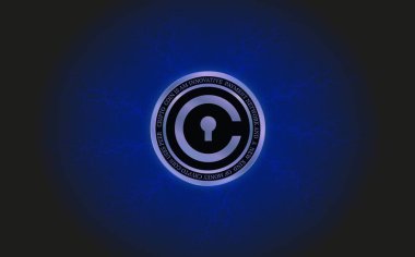 Sivil-CVC sanal para birimi görüntüleri. 3d illüstrasyon