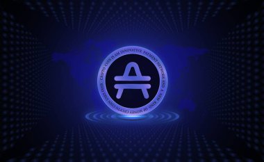 Sanal para birimi görüntüsü. 3d illüstrasyon.