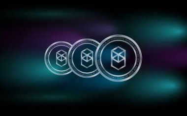 fantom-ftm sanal para birimi görüntüleri. 3d illüstrasyon