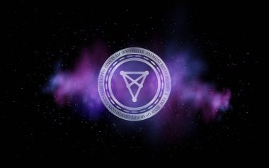 Chiliz-chz sanal para birimi logosu. 3d çizimler.