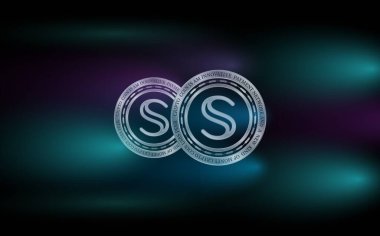 secret-scrt virtual currency images. 3d illustrations.