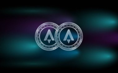 Yıldız atlası sanal para birimi görüntüsü. 3d illüstrasyon.