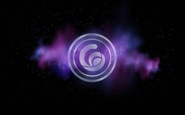 Radyo Kaka-Raca şifreleme para birimi görüntüleri. 3 boyutlu illüstrasyon. dijital paralar.