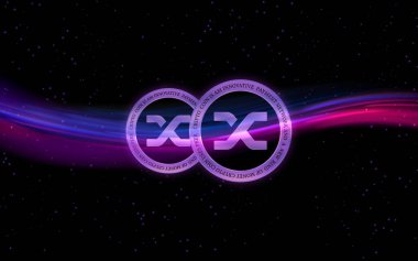 synthetix-snx sanal para birimi görüntüleri. 3d illüstrasyon.