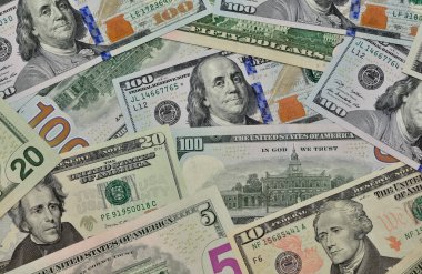 Çeşitli ülkelerin banknotlarının görüntüleri. Amerikan Doları Fotoğrafları.