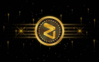 zilliqa-zil virtual currency images. 3d illustrations.