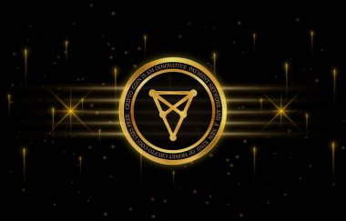 Chiliz-chz sanal para birimi logosu. 3d çizimler.