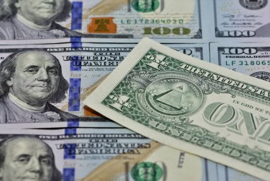 Çeşitli ülkelerin banknotlarının görüntüleri. Amerikan Doları Fotoğrafları.