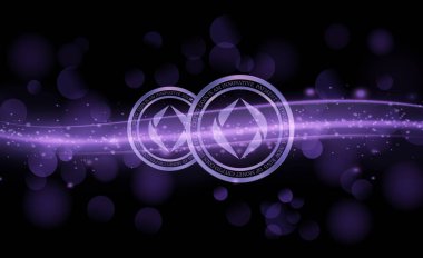 ethereum name-ens sanal para birimi resimleri. 3d illüstrasyon