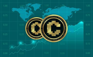 Image of convex finance-cvx virtual currency. 3d illustration