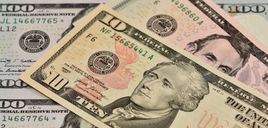 Çeşitli ülkelerin banknotlarının görüntüleri. Amerikan Doları Fotoğrafları.