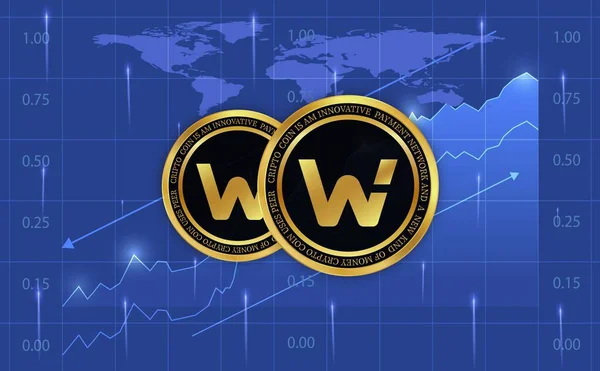 Woo Network Woo Virtual Currency Logo Illustrations — Stockfoto