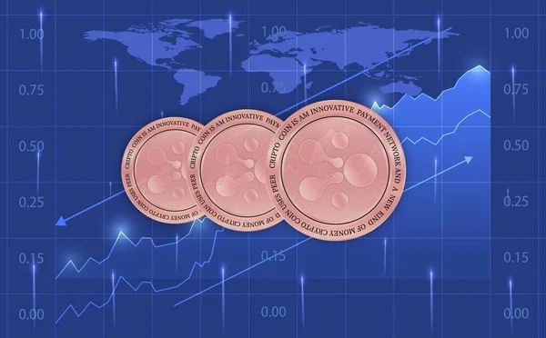 Bild Aelf Elf Virtuell Valuta Digital Bakgrund Illustration — Stockfoto